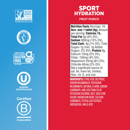 Nuun Sport Electrolyte Tablets with Magnesium, Calcium, Potassium, Chloride & Sodium, Gluten Free & Vegan, Strawberry Lemonade, 4 Pack (40 Servings Total)