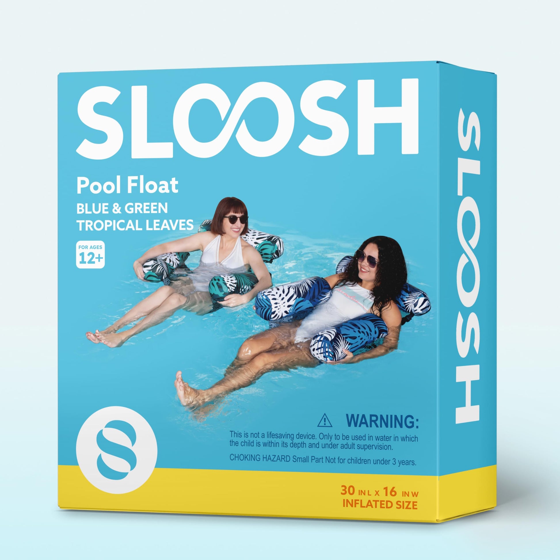 SLOOSH Inflatable Pool Floats Adult,2 Packs Floating Lounge Chairs,Blow up Pool Noodles for Adult Heavy Duty,Floating Chair for Party Summer Water Beach Lake Fun Nirvana Guru