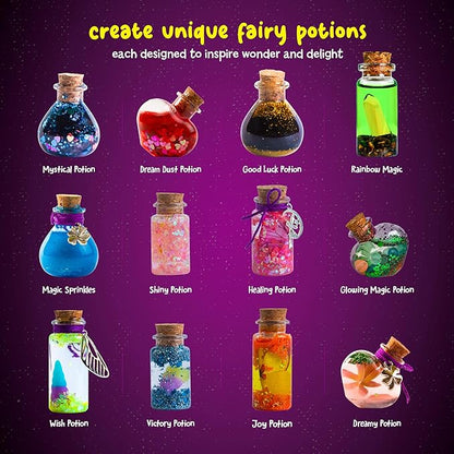 Dan&Darci Fairy Magic Potion Kit for Kids - Gifts for Girls - 6 7 8 9 10 Year Old Girl Gift - Christmas Ideas - Toys 8-10 7-8 - Arts and Crafts for Kid Ages 6-8 Years - Magical Workshop Craft Kits nirvanaguru