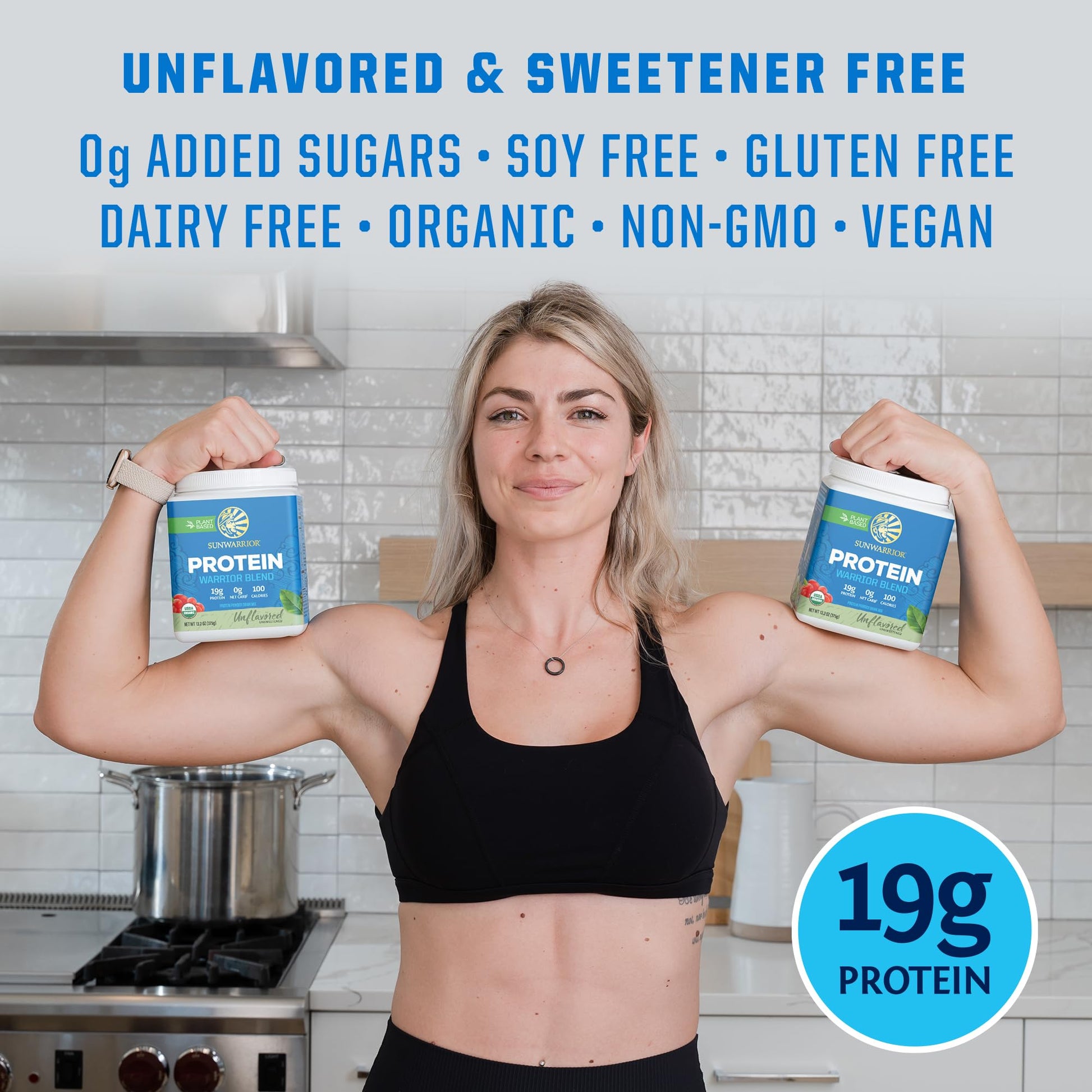 Organic Plant Based Protein Powder | Vegan Organic Protein Powder Vanilla Flavored with BCAA Amino Acids & Hemp Seed Pea Blend | Non-GMO Soy Dairy Filler & Gluten Free (Vanilla, 32 Servings) - Nirvana Guru