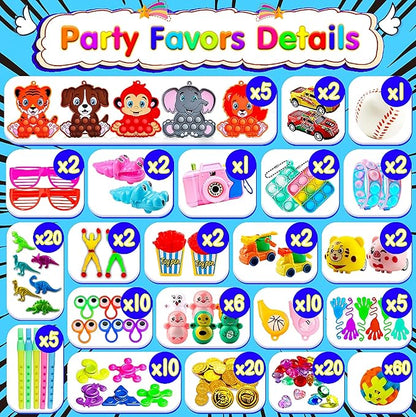 1000 PCS Party Favors for Kids, Fidget Toys Bulk, Goodie Bags Stuffers for Kids, Birthday Gifts, Prize Treasure Box Toys for Classroom, Pinata Stuffers, Carnival Prizes Nirvana Guru