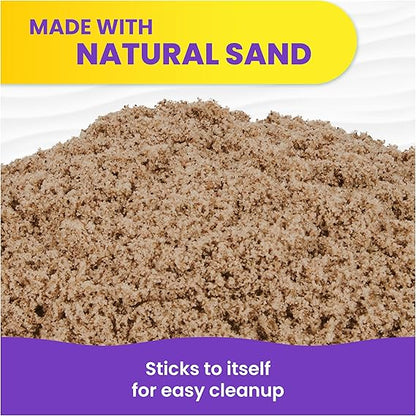 Kinetic Sand, 3.25lbs Beach Play Sand, Moldable Sensory Toys for Kids, Resealable Bag (Packaging May Vary), for Ages 3 and up nirvanaguru