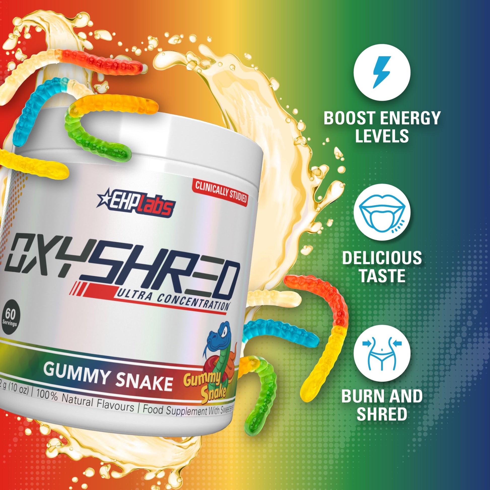 EHP Labs OxyShred Pre Workout Powder - Preworkout Powder with L Glutamine & Acetyl L Carnitine, Energy Boost Drink - Mango, 60 Servings Nirvana Guru