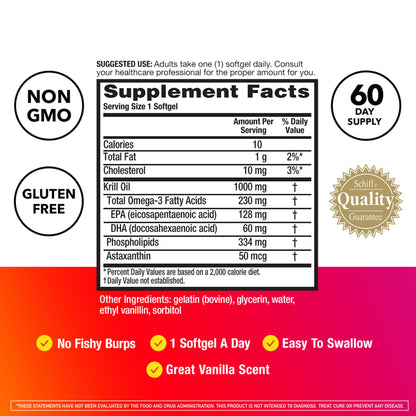 MegaRed - Omega-3 Krill Oil 350mg Softgels (130 Count in A Bottle), EPA & DHA Omega-3 Fatty Acids with No Fishy Aftertaste Unlike Fish Oil, Contains Antioxidant Astaxanthin - Nirvana Guru