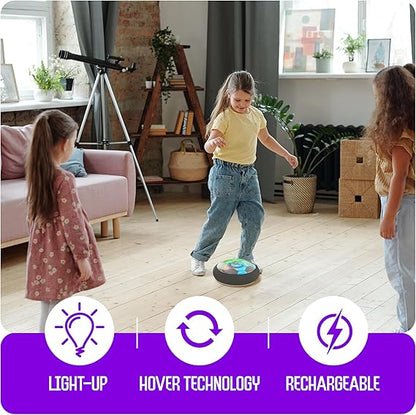 Hover Soccer Light-Up Ball, Indoor Toy Games Gifts for Birthday, Kids, Boys for Age 6, 7, 8, 9, 10, 11, 12 Years Old, Single nirvanaguru
