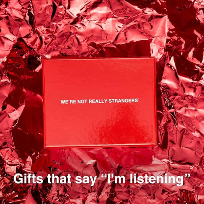 WE'RE NOT REALLY STRANGERS Card Game - 150 Conversation Cards for Couples, Friends, and Strangers - Icebreakers for Game and Date Nights, & Parties - Games for Adults and Teens, Ages 15+, 2-6 Players Nirvana Guru