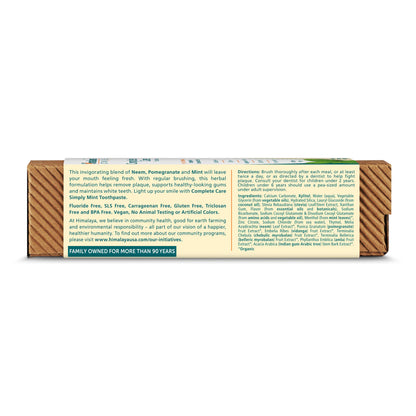 Himalaya Botanique Complete Care Toothpaste, Variety Pack - Fluoride Free Toothpaste for Clean Teeth & Fresh Breath - Vegan, Gluten Free, No Artificial Flavors, 5.29 oz (Pack of 4) - Nirvana Guru