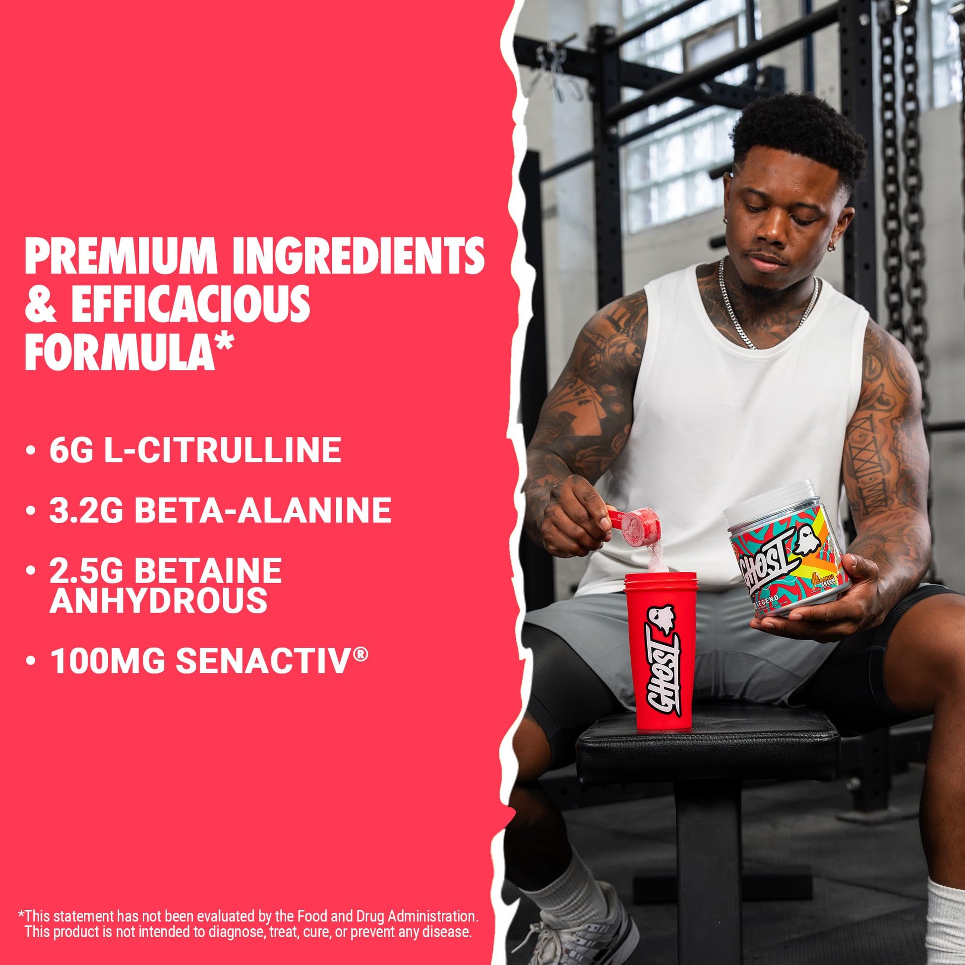 GHOST Legend Pre-Workout Powder, Blue Raspberry - 30 Servings – Pre-Workout for Men & Women with Choline, L-Citrulline, & Beta Alanine for Energy & Focus Nirvana Guru