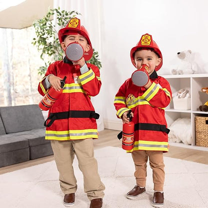 Melissa & Doug Fire Chief Role Play Costume Dress-Up Set, Pretend Play Firefighter Outfit with Realistic Accessories for Kids and Toddlers Ages 3+ nirvanaguru
