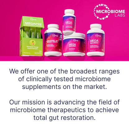 Microbiome Labs MegaSporeBiotic Probiotics for Women & Men - Spore Based Probiotics for Digestive Health - Shelf Stable & Travel-Friendly (60 Capsules) - Nirvana Guru