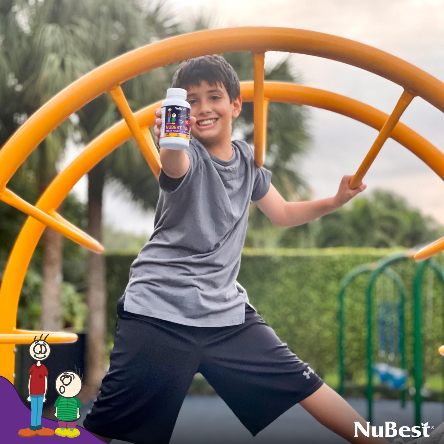 NuBest Tall 10+ Premium Bone Strength Formula, Enhanced Immunity and Overall Health for Age 10+ with Calcium, Vitamin D3, Vitamin K2, and Multivitamins | 60 Capsules | 1 Month Supply Nirvana Guru