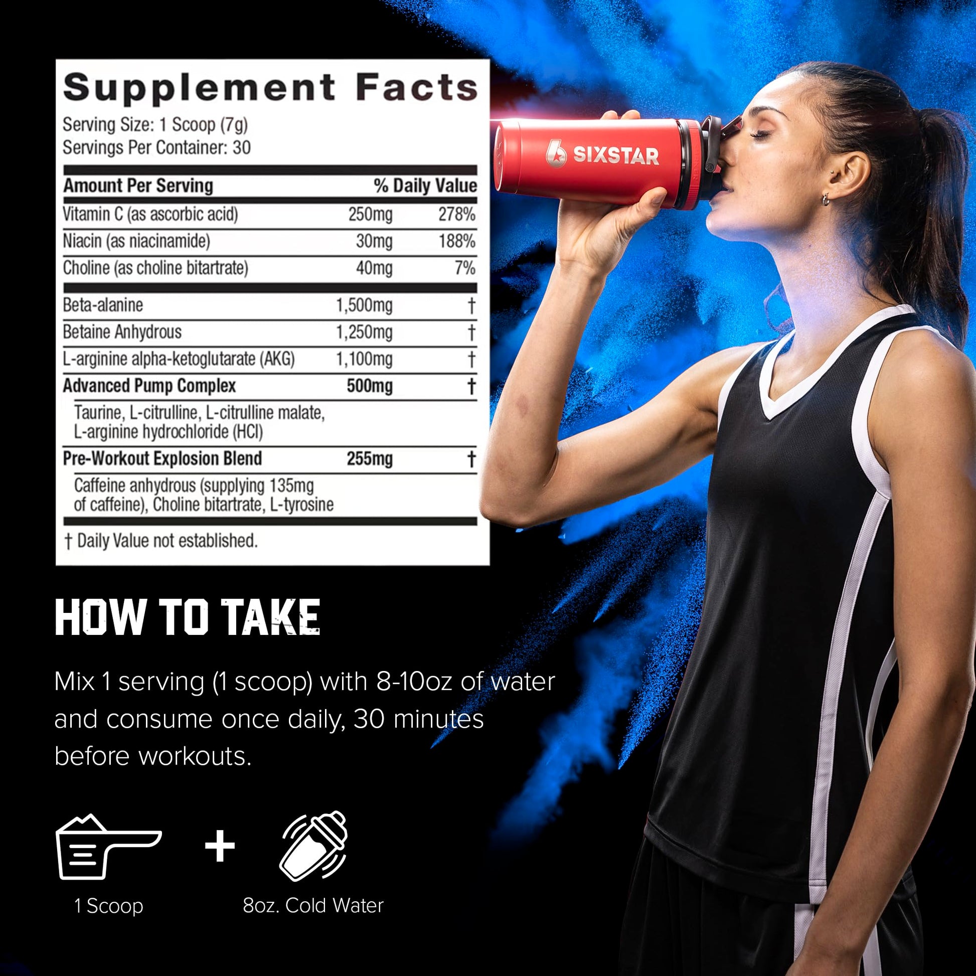 Six Star Pre-Workout Powder for Men & Women, Fruit Punch (30 Servings) - Preworkout Explosion 2.0 Energy Powder Drink Mix with Beta-Alanine & Caffeine - Sports Nutrition Supplement Products Nirvana Guru