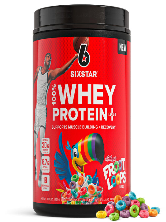 Six Star Whey Protein Powder Plus - Muscle Building & Recovery Formula with Whey Isolate Powder, BCAAs, 30g Protein, Immune Support - Post-Workout Supplement - Triple Chocolate, 1.8 lbs