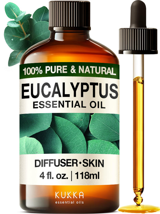KUKKA essential oils 100% Pure & Natural Lavender Essential Oil for Diffuser, Body, Aromatherapy & Soap Making Scent (4 Fl Oz/118 ml)