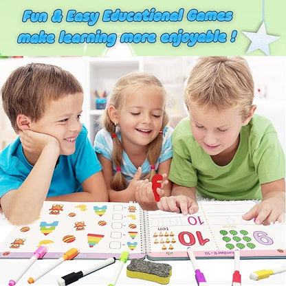 Preschool Learning Activities Educational Workbook - Toddler Prek Montessori Handwriting Practice Activity Tracing Toys Busy Book for Kids, Autism Learning Materials and ABC Learning Book nirvanaguru