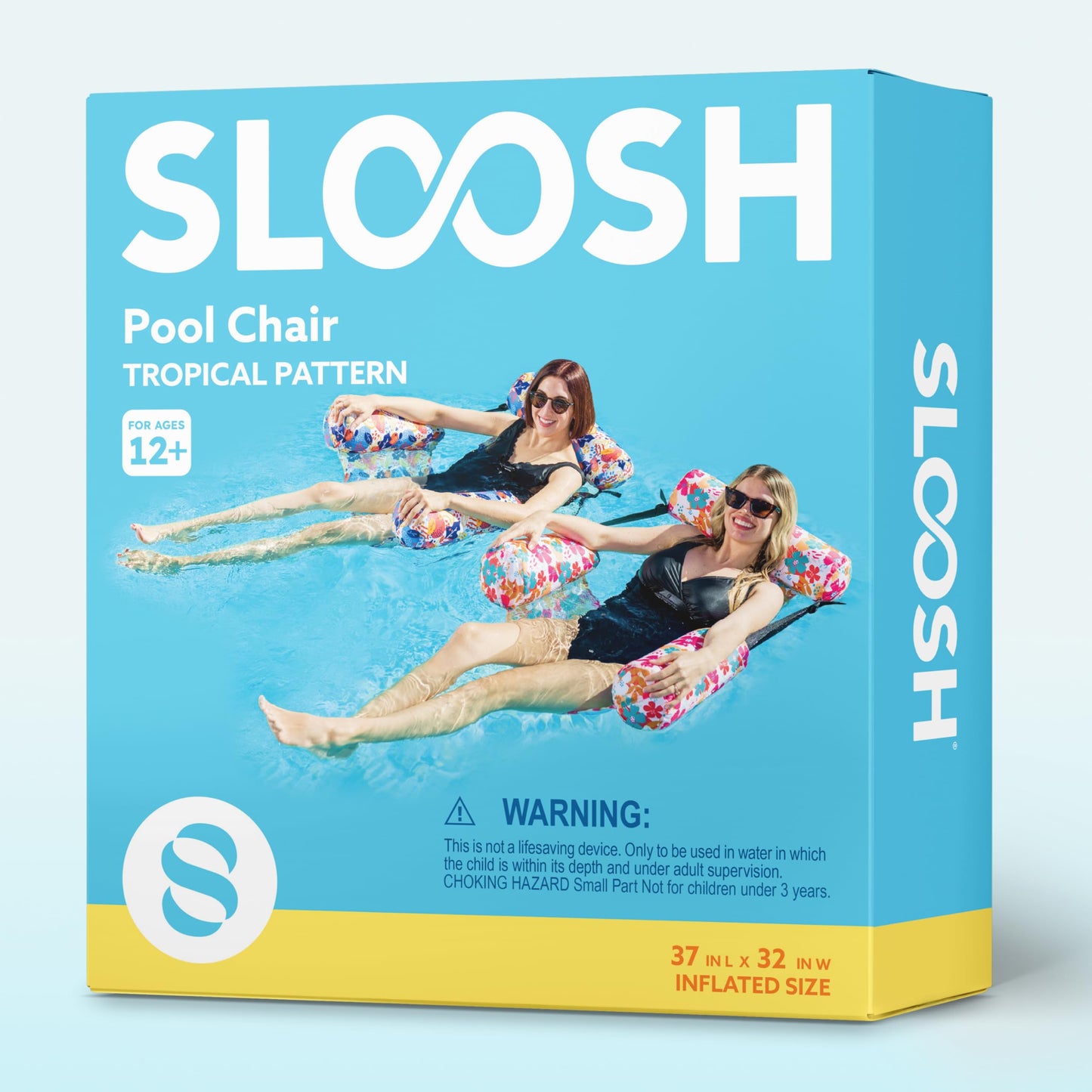 SLOOSH Inflatable Pool Floats Adult,2 Packs Floating Lounge Chairs,Blow up Pool Noodles for Adult Heavy Duty,Floating Chair for Party Summer Water Beach Lake Fun Nirvana Guru