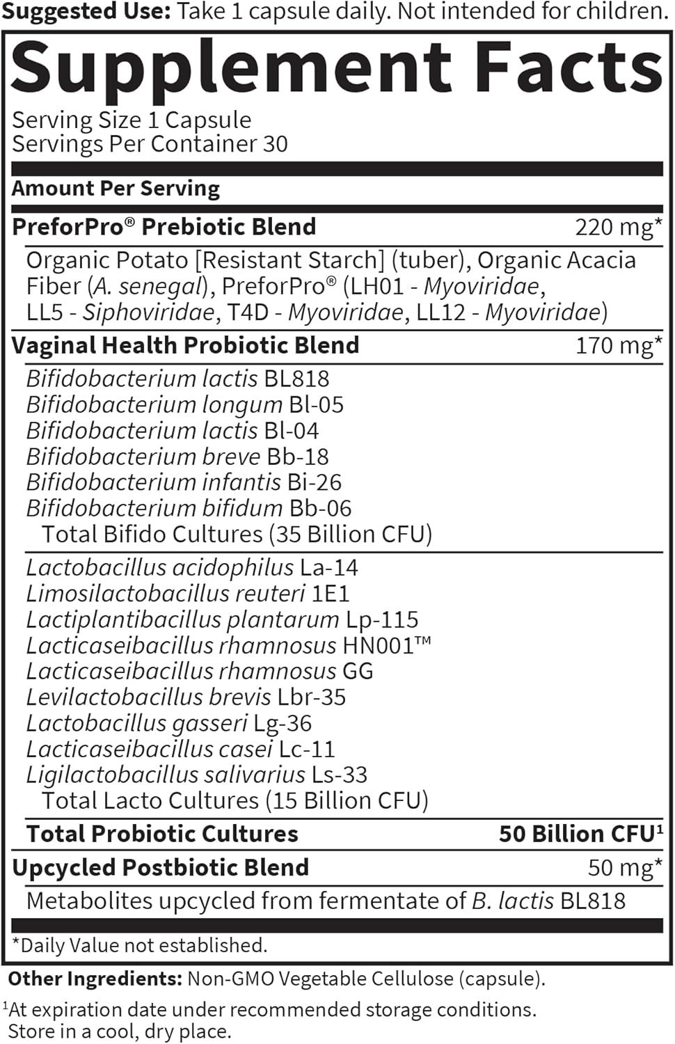 Garden of Life Dr Formulated Once Daily 3-in-1 Complete Prebiotics, Postbiotics & Probiotics for Women, PRE + PRO + POSTBIOTIC Supplement for Women’s Digestive, Immune & Vaginal Health, 30 Day Supply - Nirvana Guru