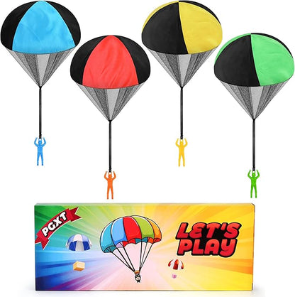 Parachute Toy for Kids, Outdoor Toys Flying Parachute Men, Inside & Outside Toys for or 3 4 5 6 7 8 9 10 11 12 Year Old, Thanksgiving Day for Boy Girl 4-8 Year Old, Unique Boys Party Favors nirvanaguru