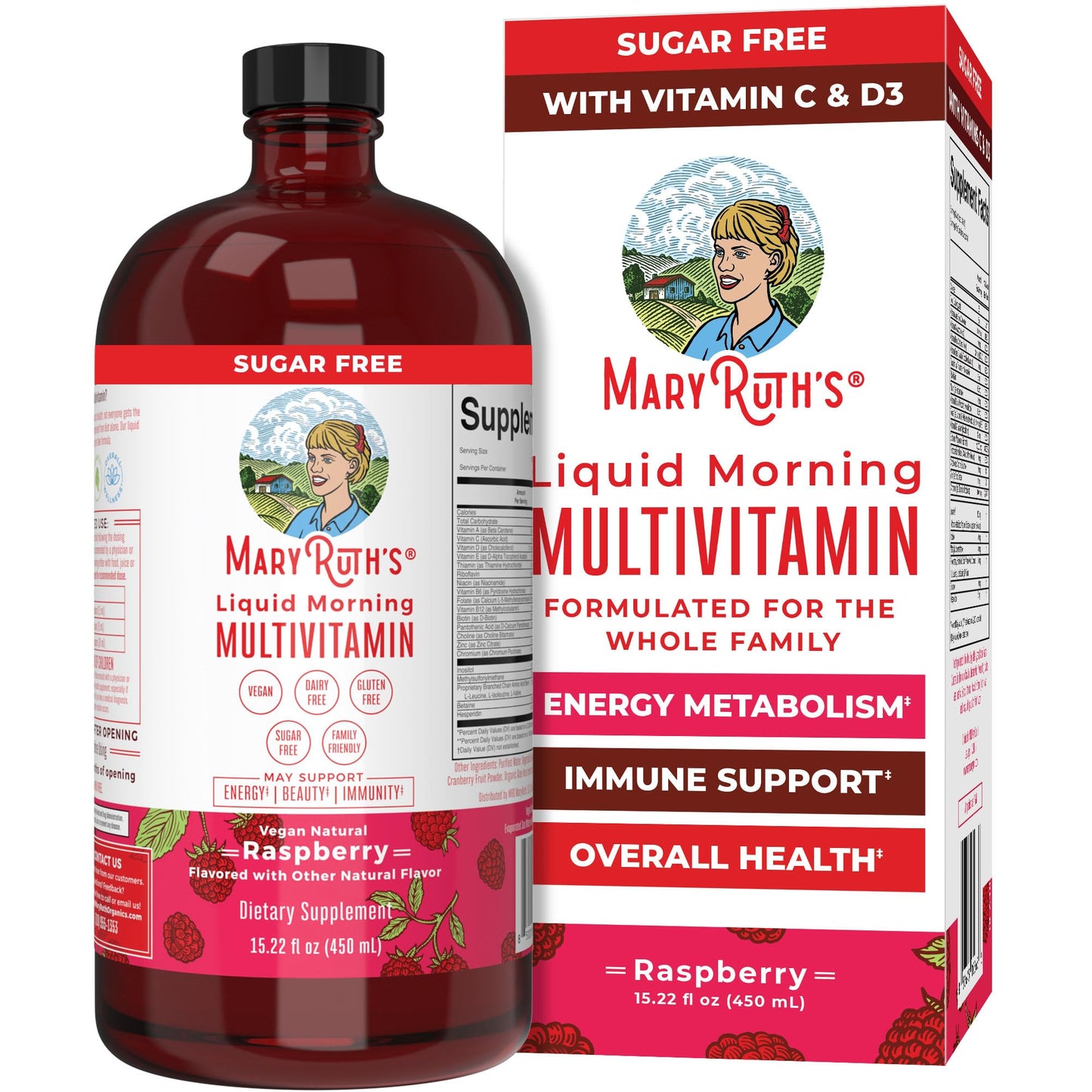 Multivitamin for Women, Men & Kids by MaryRuth's | Liquid Morning Multivitamin | Mens, Womens Vitamins | Vitamin A C D E B6 B12 Biotin Zinc | Beauty | Vegan | Non-GMO | Gluten Free | 15 Servings - Nirvana Guru
