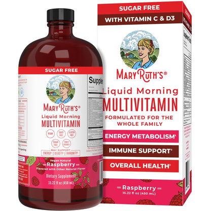 Multivitamin for Women, Men & Kids by MaryRuth's | Liquid Morning Multivitamin | Mens, Womens Vitamins | Vitamin A C D E B6 B12 Biotin Zinc | Beauty | Vegan | Non-GMO | Gluten Free | 15 Servings - Nirvana Guru