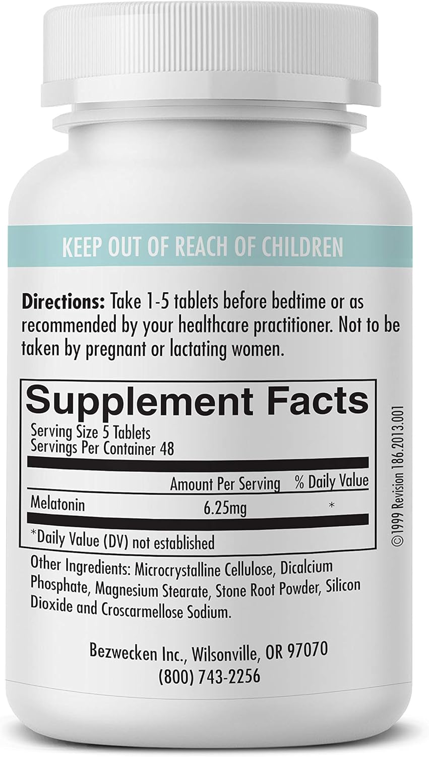 Bezwecken - Melatonin - 240 Tablets - Professionally Formulated - Potent, Safe, Vegetarian Nirvana Guru