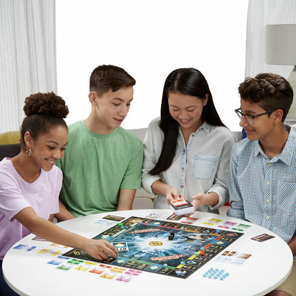 Hasbro Gaming Monopoly Ultimate Banking Edition Board Game for Families and Kids Ages 8 and Up, Electronic Banking Unit Nirvana Guru
