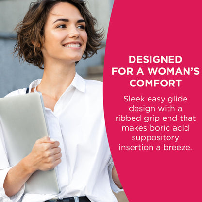 BoriCap - Boric Acid Suppositories for Women - 600 mg - Vaginal Health, Itch & Odor - Natural - Feminine Care - by Heale - Women Owned - Made in The USA - 90 Capsules
