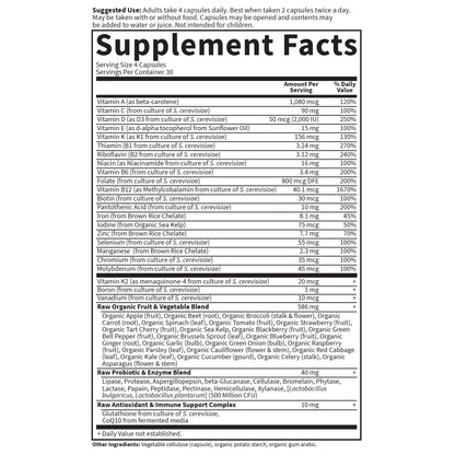 Garden of Life Multivitamin for Women, Vitamin Code Women's Multi - 120 Capsules, Whole Food Womens Multi, Vitamins, Iron, Folate not Folic Acid & Probiotics for Womens Energy, Vegetarian Supplements - Nirvana Guru