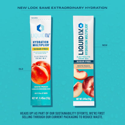 Liquid I.V.® Hydration Multiplier Sugar-Free - Raspberry Melon, Lemon Lime, White Peach, Green Grape | Electrolyte Powder Drink Mix | 1 Pack (16 Servings) - Nirvana Guru