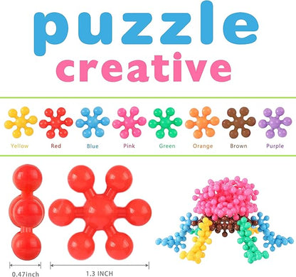 TOMYOU 200 Pieces Building Blocks Kids STEM Toys Educational Discs Sets Interlocking Solid Plastic for Preschool Boys and Girls Aged 3+, Safe Material Creativity nirvanaguru
