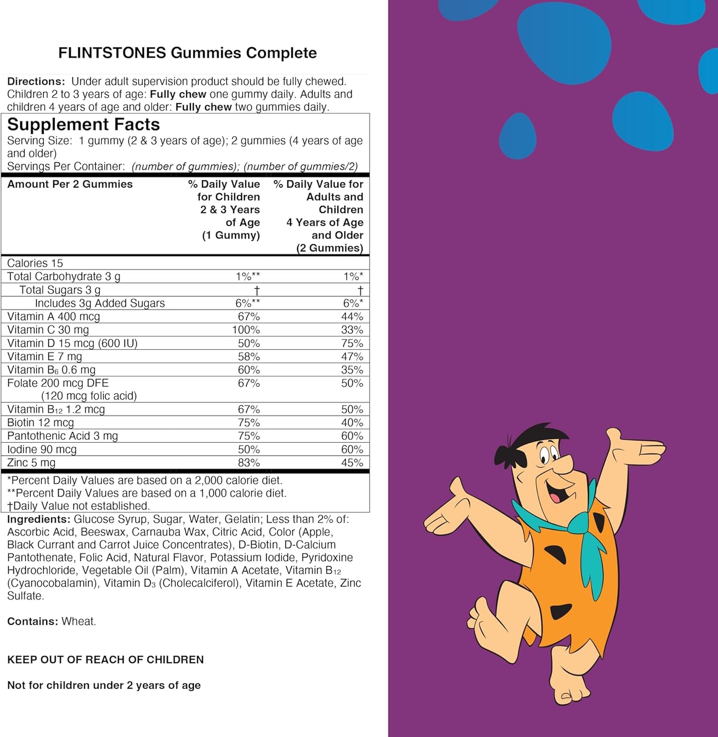 Flintstones Vitamins Complete Gummies, Kids Vitamins with Vitamin C for Toddlers and Children, Kids Multivitamin with Vitamin A, B6, B12, E & Zinc, 180 Count Nirvana Guru