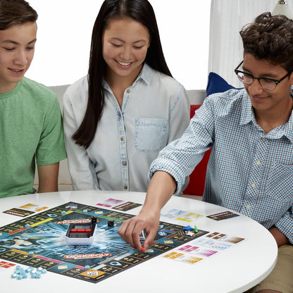 Hasbro Gaming Monopoly Ultimate Banking Edition Board Game for Families and Kids Ages 8 and Up, Electronic Banking Unit Nirvana Guru
