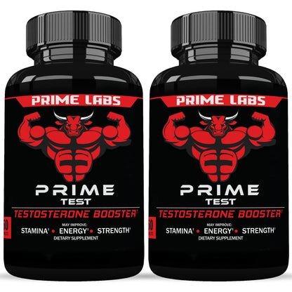 Prime Labs - Men's Testosterone Booster - Stamina, Endurance, & Strength Booster - 60 Caplets Nirvana Guru