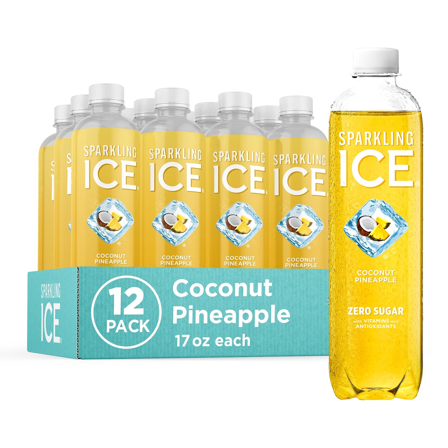 Sparkling Ice, Black Raspberry Sparkling Water, Zero Sugar Flavored Water, with Vitamins and Antioxidants, Low Calorie Beverage, 17 fl oz Bottles (Pack of 12) - Nirvana Guru