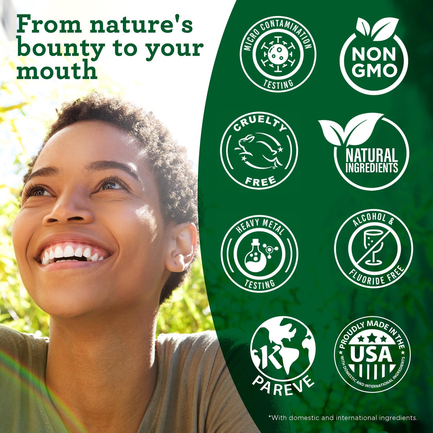 GuruNanda Starter Pulling Oil Mouthwash for Natural Teeth Whitening, Coconut and Peppermint Oil for Fresh Breath & Happy Gums, Alcohol-Free, 8 Oz Nirvana Guru
