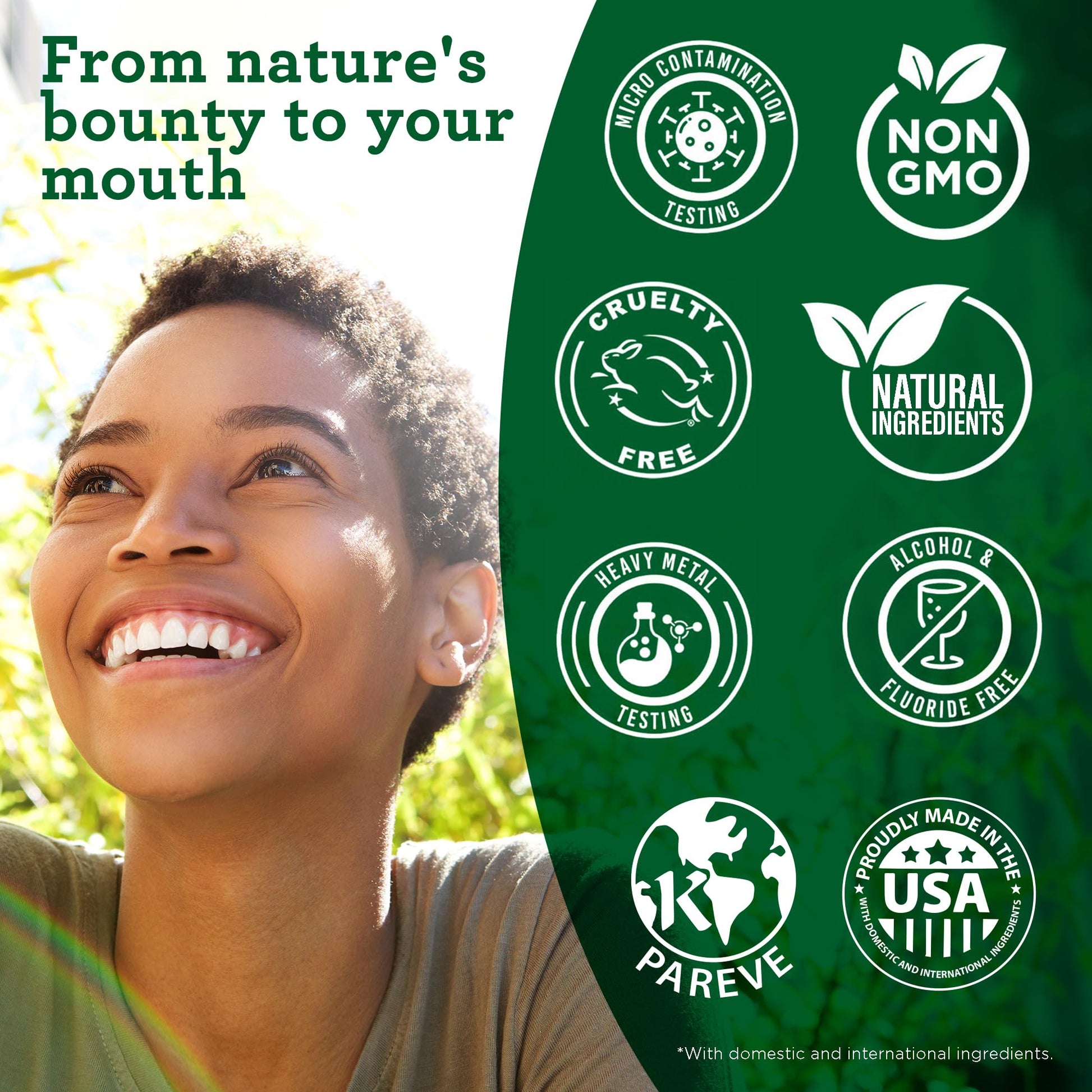 GuruNanda Starter Pulling Oil Mouthwash for Natural Teeth Whitening, Coconut and Peppermint Oil for Fresh Breath & Happy Gums, Alcohol-Free, 8 Oz Nirvana Guru