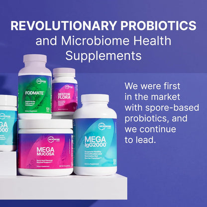 Microbiome Labs Restorflora Probiotics for Digestive Health - Gut Health Supplements with Dual Action Probiotics for Women, Men & Kids 5+ - Support Bowel Regularity & Immune Function (50 Capsules) - Nirvana Guru
