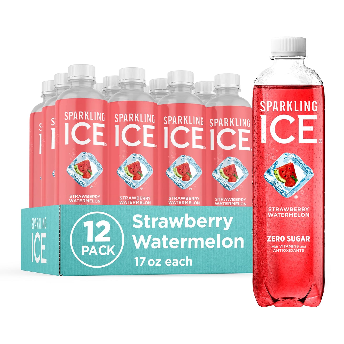 Sparkling Ice, Black Raspberry Sparkling Water, Zero Sugar Flavored Water, with Vitamins and Antioxidants, Low Calorie Beverage, 17 fl oz Bottles (Pack of 12) - Nirvana Guru