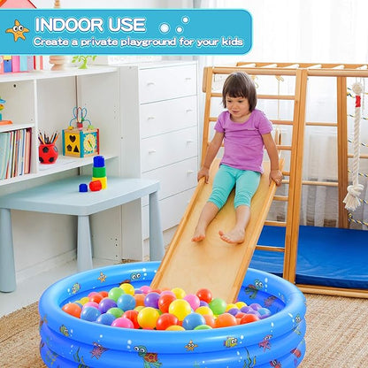 Garden Round Inflatable Baby Swimming Pool, Portable Inflatable Child/Children Little Pump Pool,Kiddie Paddling Pool Indoor&Outdoor Toddler Water Game Play Center for Kids/Girl/Boy nirvanaguru