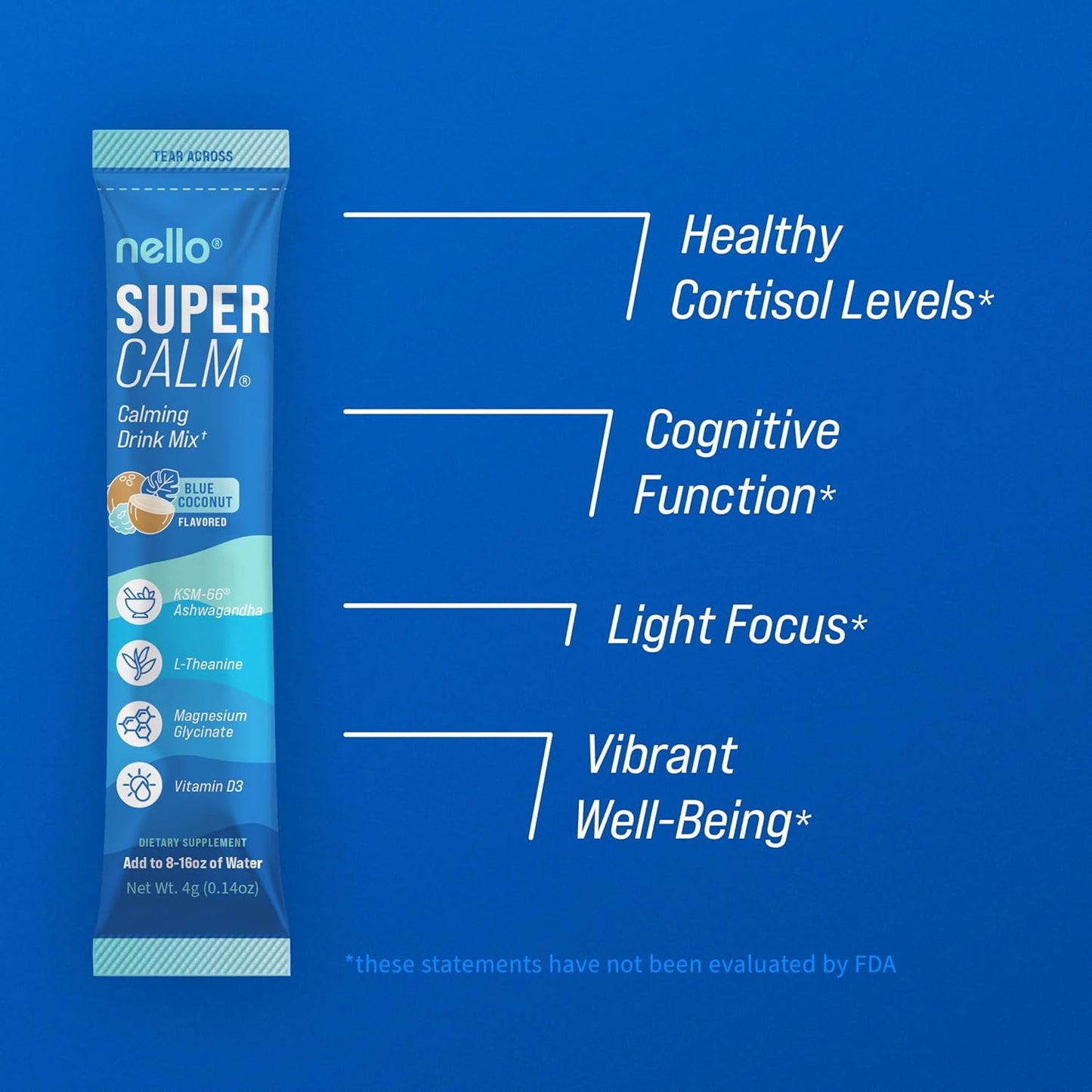 Supercalm Powdered Drink Mix, Raspberry Lemonade, L Theanine, Ksm-66 Ashwagandha, Magnesium Glycinate, Vitamin D 3, Supplements for Relaxation & Focus, No Sugar, Non GMO, On The Go, 20 Ct