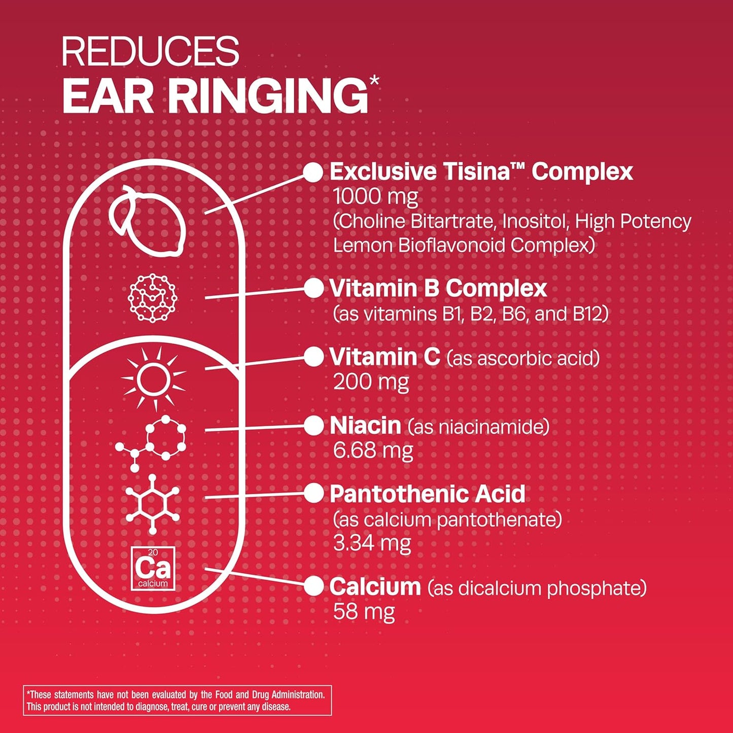 Lipo-Flavonoid Plus Tinnitus Relief - Doctor-Recommended for Ringing Ears - Clinically-Proven Lemon Bioflavonoid Complex with Vitamins C, B1, B2, B6, B12, & Calcium - 100 Caplets Nirvana Guru