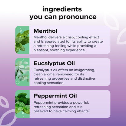 BoomBoom Nasal Stick | Vapor Flow Technology | Cool Refreshing Sensation | Natural Mood Boost | Simple Ingredients | Essential Oils + Menthol Inhaler (Mint, Wintermint, Tropical, Lavender) Nirvana Guru