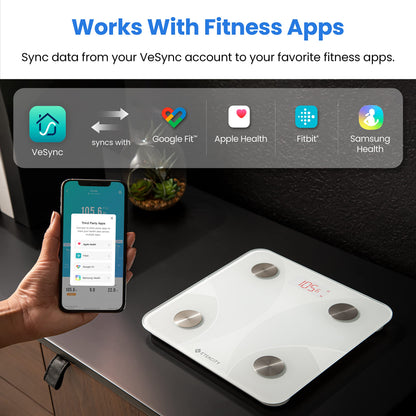 Etekcity Smart Scale for Body Weight FSA HSA Store Eligible, Bathroom Digital Weighing Scale with BMI, Body Fat, Muscle Mass, Accurate Bluetooth Home User Health Equipment Sync Apps Nirvana Guru
