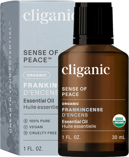 Cliganic Organic Lavender Essential Oil - 100% Pure Natural Undiluted, for Aromatherapy Diffuser | Non-GMO Verified (Packaging May Vary)