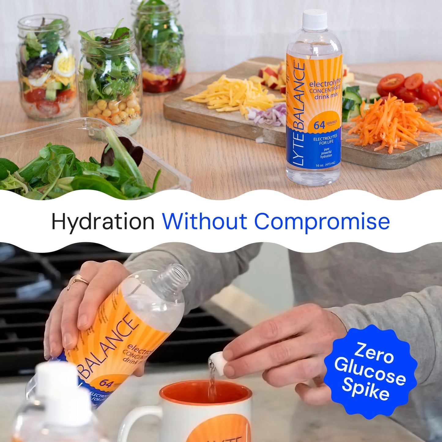 Electrolye Concentrate | Liquid Electrolytes Drink Mix w/Sodium, Potassium & Magnesium | Daily Hydration, Muscle Recovery, Immune Support, Rehydration | Keto, No Sugar (64 Servings) Nirvana Guru