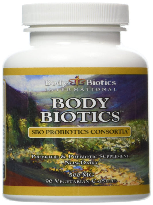 Body Biotics Bio-Identical SBO Probiotics Consortia, Probiotic and Prebiotic Supplement, Non-Dairy, 90 Capsules Nirvana Guru