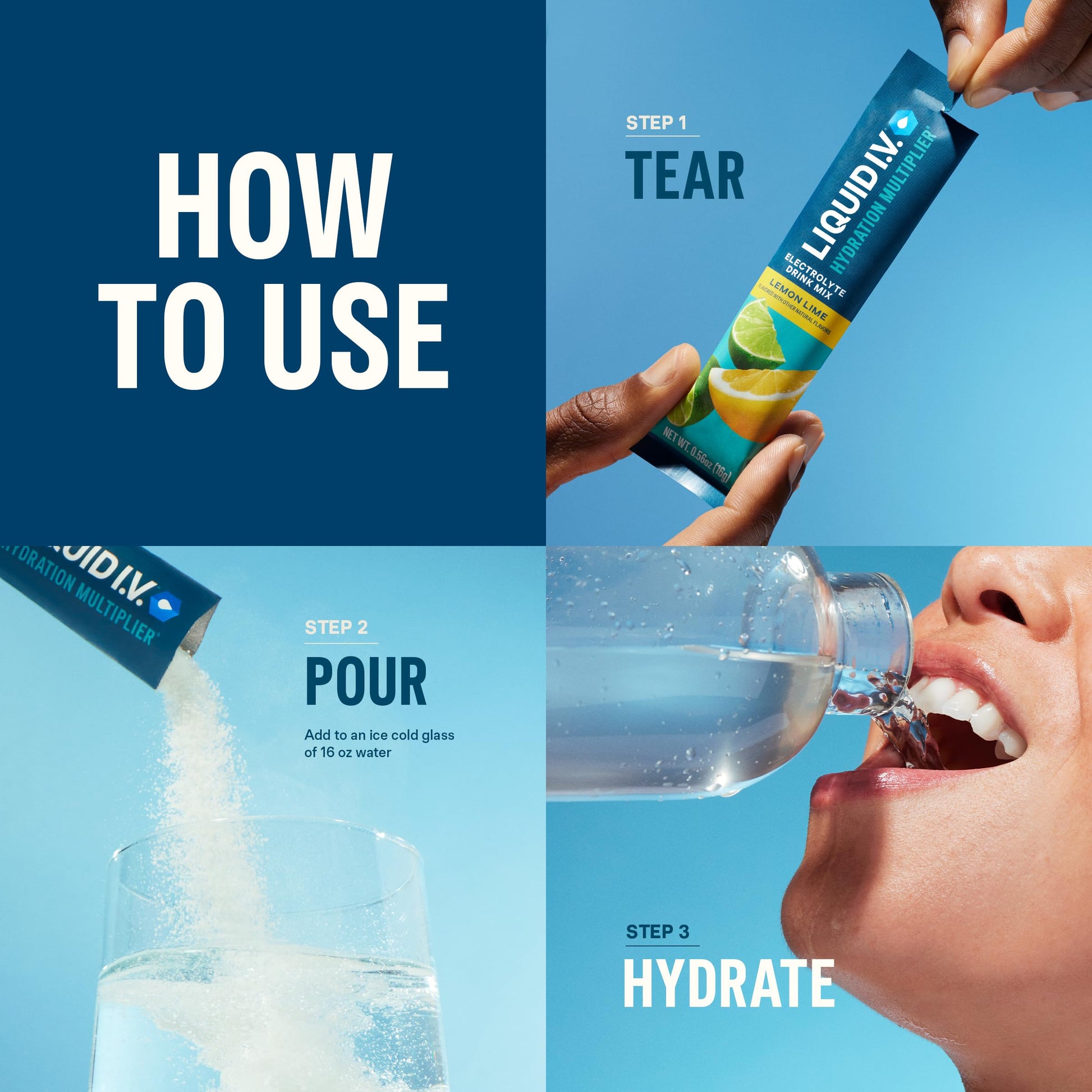 Liquid I.V. Sugar-Free Hydration Multiplier - Lemon Lime – Hydration Powder Packets | Electrolyte Drink Mix | Easy Open Single-Serving Stick | Non-GMO | 14 Sticks - Nirvana Guru