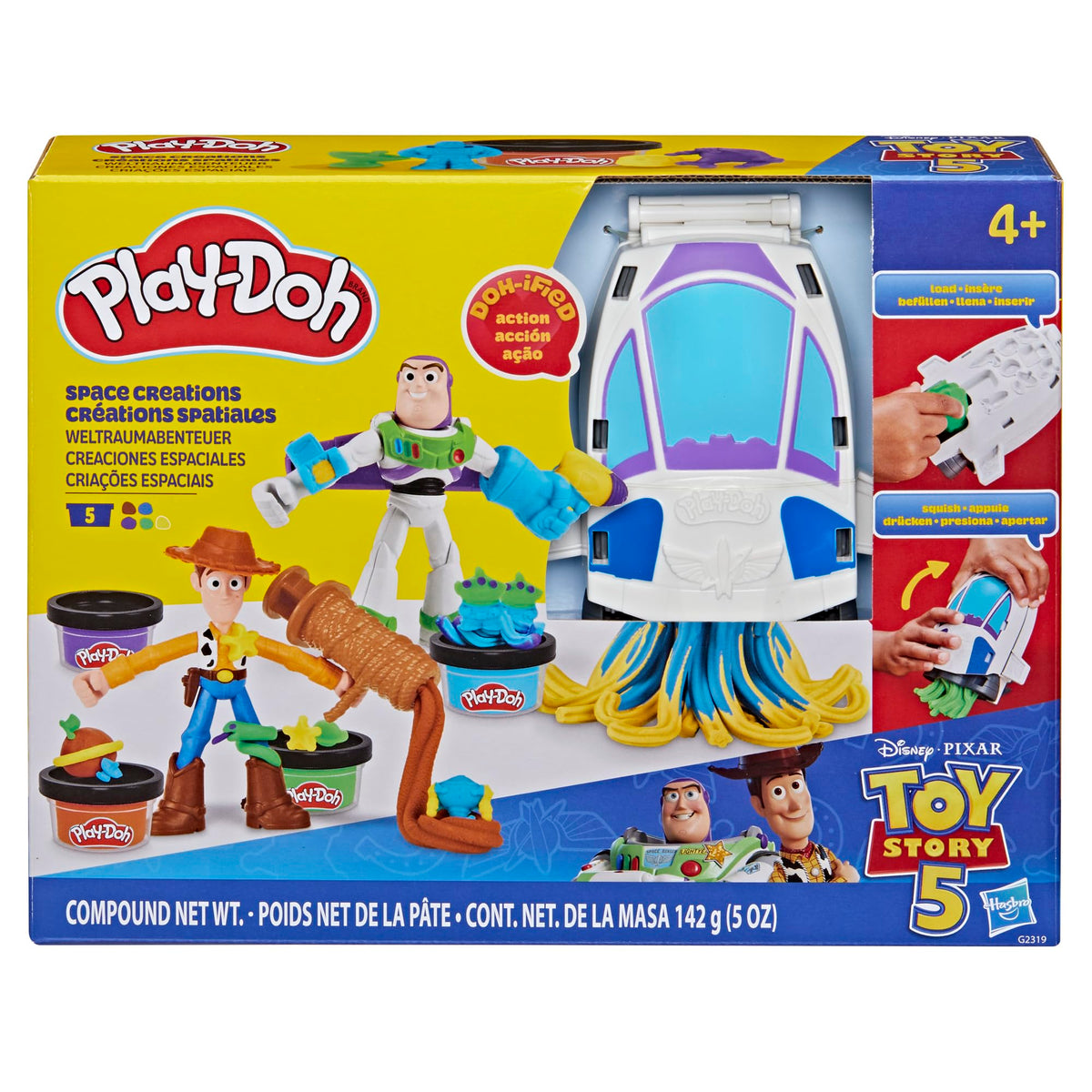 Play-Doh Toy Story 5 Space Creations Playset, Arts & Crafts, Disney Toys for Kids 4+