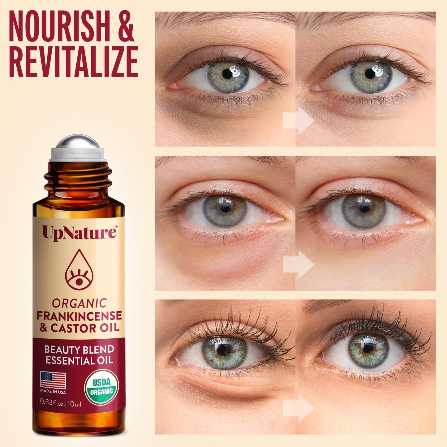 UpNature Lavender Essential Oil Pure Roll On - 100% Natural Lavender Oil for Skin