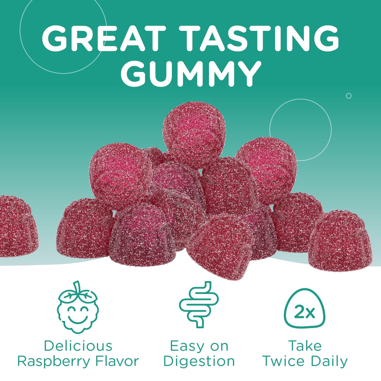 Chapter One Magnesium Gummies for Kids & Adults - Natural Calm Gummies - Calm Magnesium Citrate - Bone and Muscle Function Supplements for Kids & Adults - Mood Support, Kosher Apple Flavor (60) - Nirvana Guru